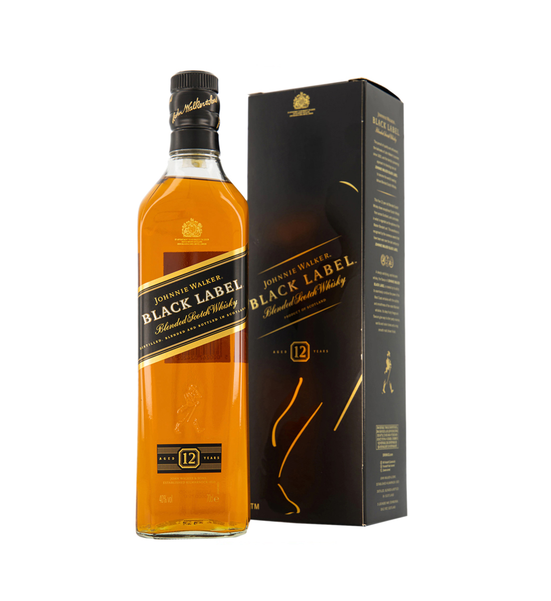 Johnnie Walker Black Label Whisky 12 ani 0.7L